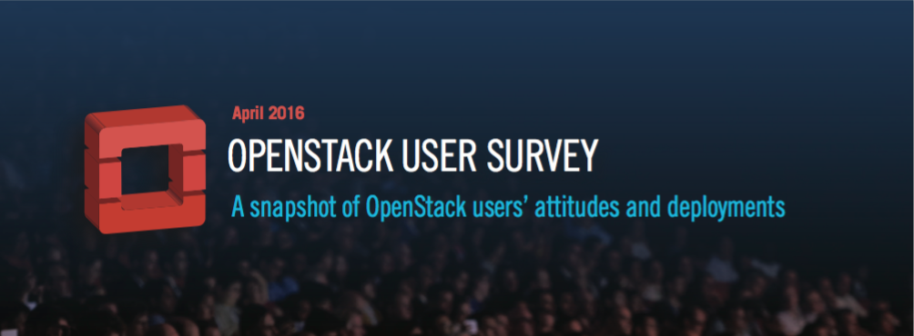 Some key takeaway from OpenStack User Survey 2016 April